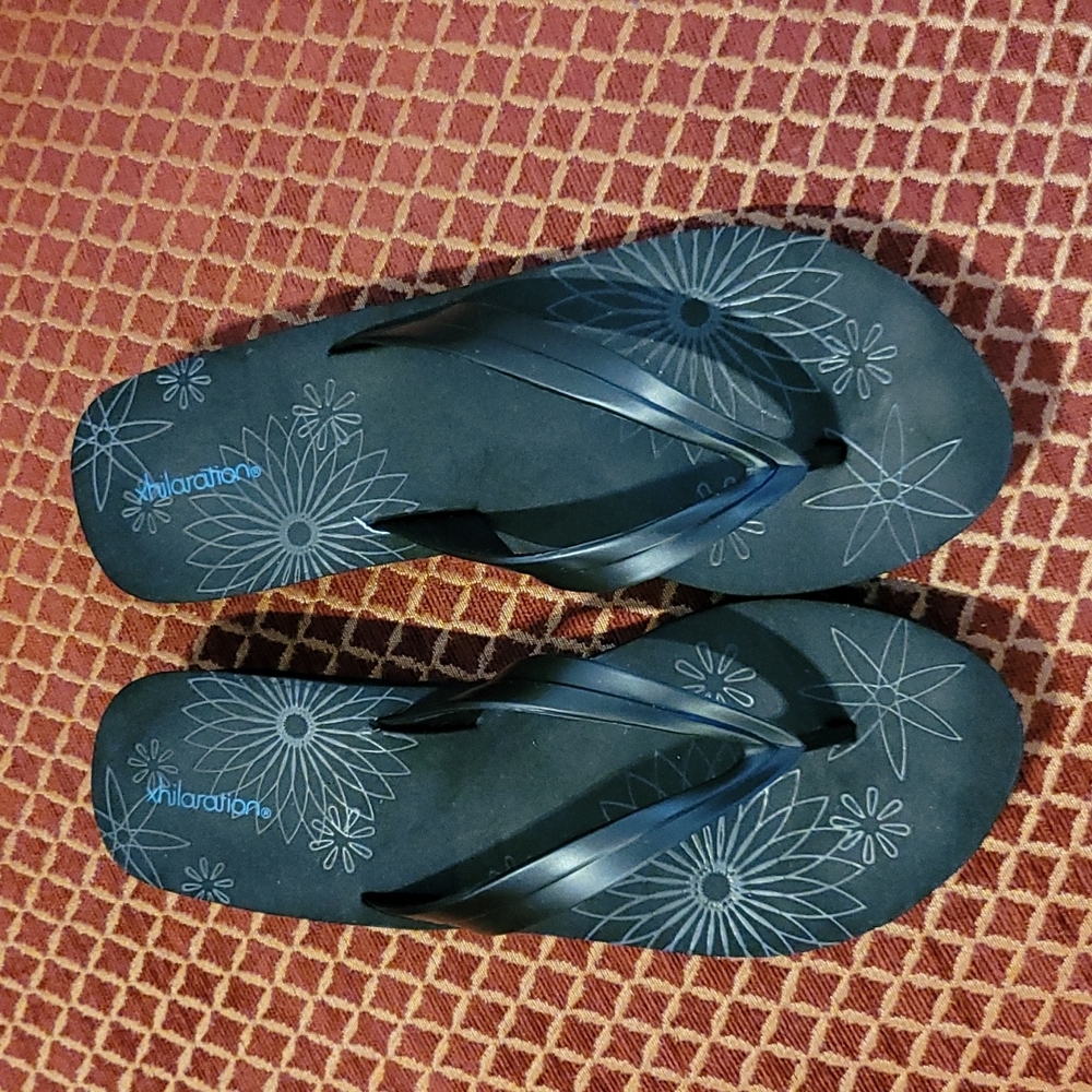 Black Flip Flops